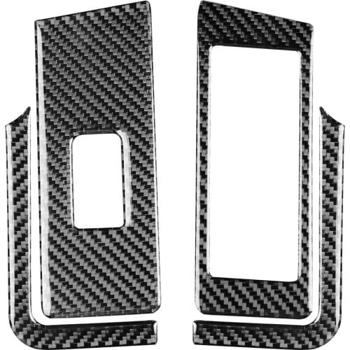 Genuine Carbon Fiber For VW Beetle 2012-2019 Car Window Lift Panel Cover Trim Sticker Car Styling Accessories