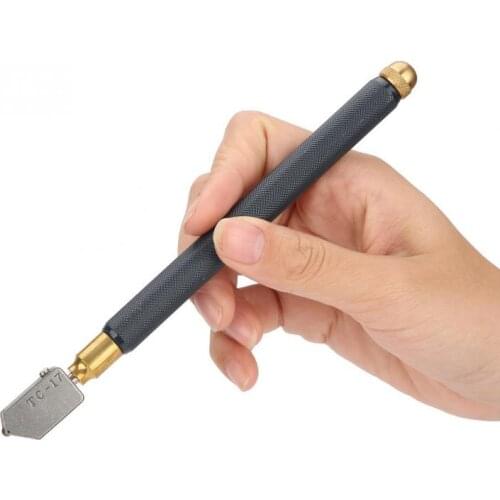 Professional Oil Feed Glass Cutter Metal Handle DIY Glass Tile Mirror Repair Cutting Tool Sharp Wheel Blade glass cutting knife