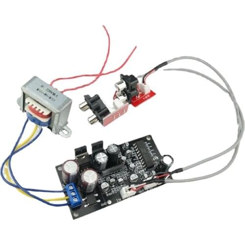 SOTAMIA Vinyl Phono Amplifier Preamplifier Board JRC2150BBE Vinyl Turntable MM MC Phonograph Singing Treble Bass Effect Process
