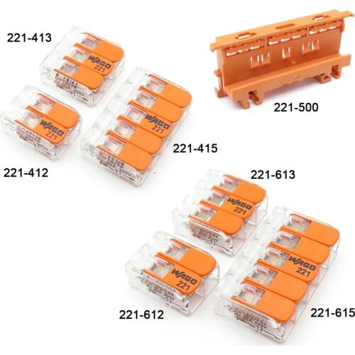 Original 221 Series -412-413-415-612-613-615-500 Universal Compact Installation Wire Connector And Terminal Block Free Freight