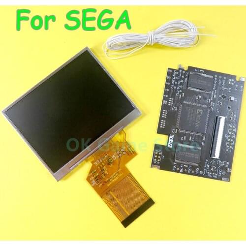 1set For SEGA Game Gear GG Highlight Display V-3.1 LCD Screen Adjustable Brightness Support VGA output Mod HighLit V3.1 LCD Kits
