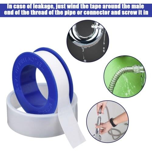 10M/roll Joint Water pipe Plumbing Fitting Thread Seal Tape PTFE for Water Pipe Plumbing Sealing Tapes Waterproof Anti-leak