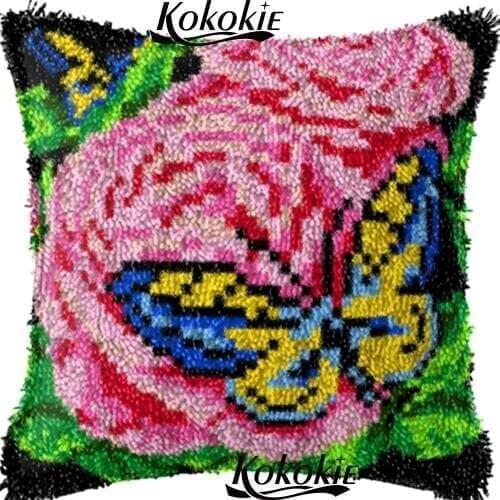 3d embroidery thread cross-stitch Needlework Patchwork Pillowcase latch hook diy rug pillow kits printed diy 3d cushion blanket