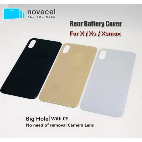 5pcs/lot Big Hole Rear Battery Cover For iPhone Xsmax Xs X Series Phone Cases Housing Back Cover Replacement with CE Mark