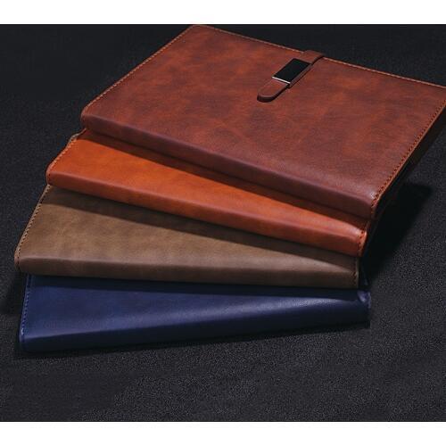 RuiZe vintage hardcover notebook A5 fashion Magnetic buckle note book agenda 2021 office leather business notepad stationery