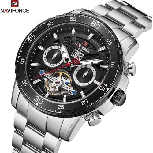 2021The New NAVIFORCE Top Brand Men Watches Automatic Shockproof Waterproof Clock Date Relogio Masculino Casual Business Watches