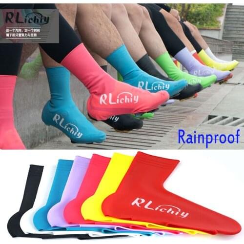 Cycling shoe covers waterproof rubber for MTB road bike professional cycling shoe overshoe 9 colors