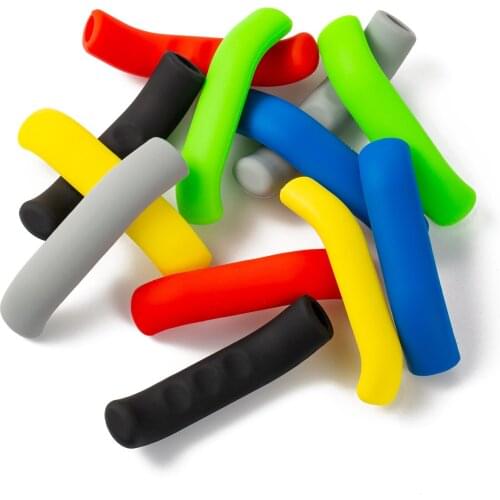 Brake Grip Cover Bike Levers Protective Cover Silicone Soft Anti-Slip Handle Sleeve for Bicycle Bike Cycling Riding Sport 1 Pair