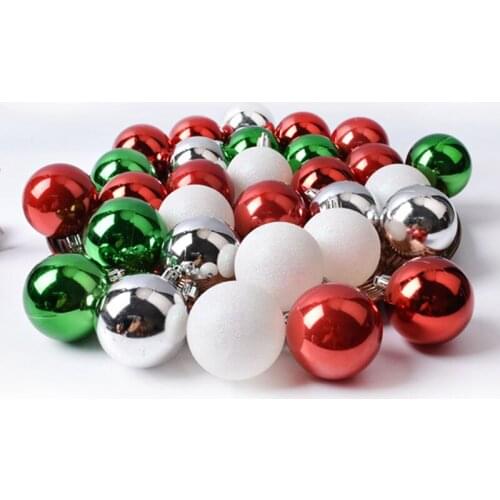 Christmas tree decorations Christmas ball 6CM30 pcs electroplated ball glitter ball barrel