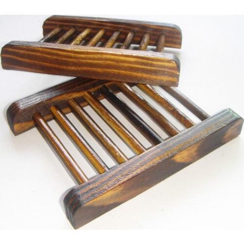 Natural Wood Soap Dish Holder Bath Shower Plate Box Home Wash Bathroom Bathroom hardware Soap dish F20173252