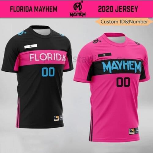 OWL FLORIDA MAYHEM Club Team Uniforms E-sports Gorgeous Owls Chaos Mens T-shirt Can Be Customized ID Harajuku Oversized Shirt
