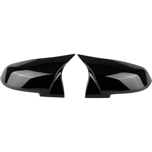 Gloss Black Rearview Mirror Cover For BMW 1/2/3/4 Series F20/F30/F35/E84 2012-2016 Coupe & Convertible & Gran Coupe Black