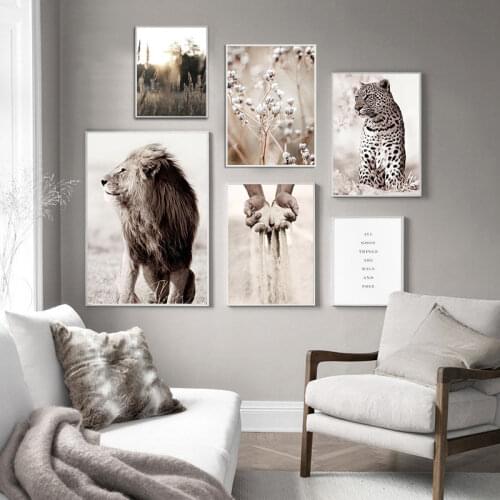 Scandinavian Scenery Photography Picture Wall Art Canvas Painting Animal Flower Plant Posters and Prints for Home Decor