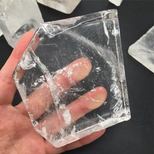 White crystal Cut cube polished natural minerals stone quartz gemstone energy reiki healing home decoration