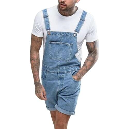 Pantalones cortos de mezclilla rasgados Adisputent de verano para hombre, monos Vintage desgastados, pantalones casuales con tir