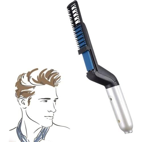 Multifunctional Electric Hair Comb Brush Beard Straightener Beard Straightening Comb Straight Hair Curler Styling Tools Comb