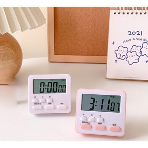 Multifunctional Kitchen Timer Mini Learning Alarm Clock Time Management Timer Self-equipped With A AAA Battery