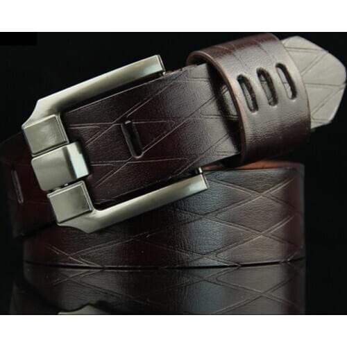 Mens Vintage Belt Luxury Designer Brand Belts For Men High Quality Leather Pin Buckle Male Strap Waist Belt Men Ceinture Homme