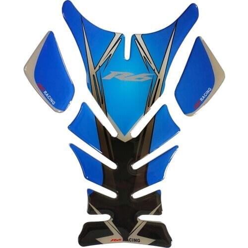 New Motorcycle 3D Sticker Tank Sticker Tank Pad Cover Fishbone Applique Applicable for Yamaha YZF-R6 yzf-r6 R6