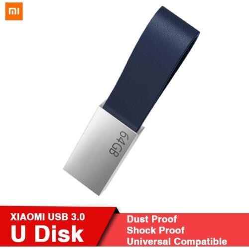 Original Xiaomi 64G U Disk USB3.0 High-speed Transmission 64GB U-Disk Compact Full Mental Body Lanyard Design Memory Device