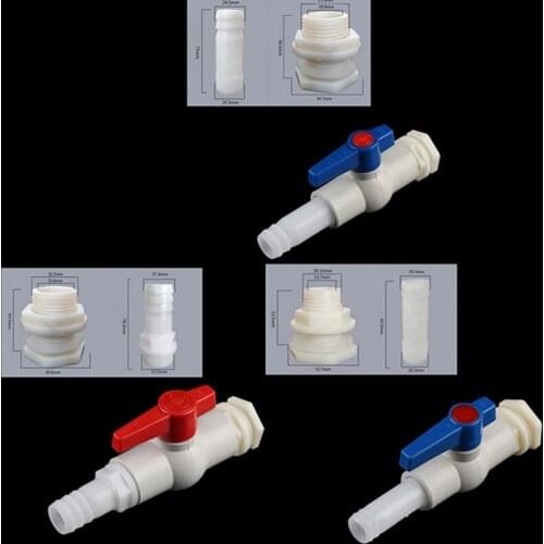 1 Pc PVC 1/2" 3/4" 1" Fish tank Joints aquarium outlet bucket connector aquarium drain fittings water tank adapter