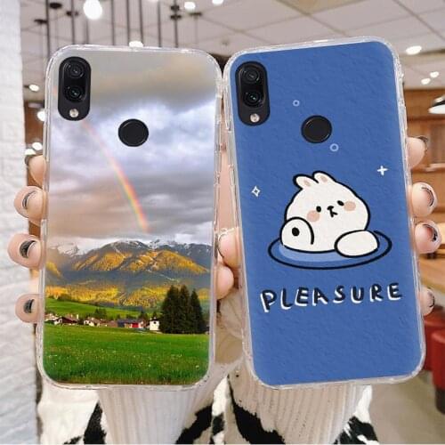 For Woman Anti-dust Phone Case For Xiaomi Redmi Note 7/Note 7 Pro Cartoon Shockproof Anti-knock
