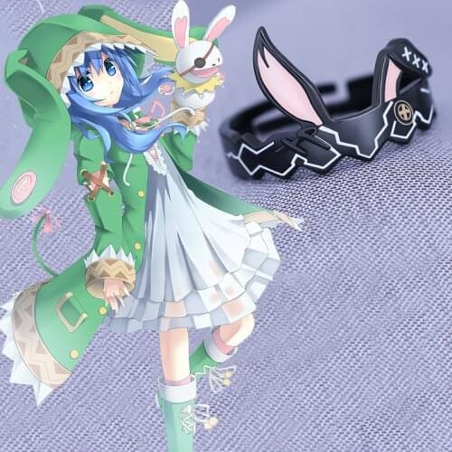 Anime Himekawa Yoshino DATE A LIVE 925 Sterling Silver Adjustable Rabbit Ears Finger Ring Cosplay Jewelry Props Women Girls Gift