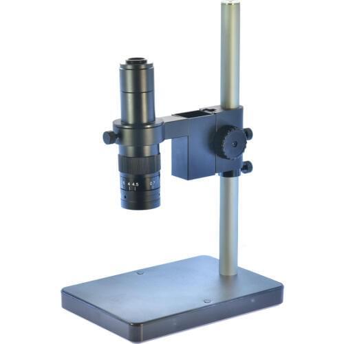 50mm Ring 0.7X-4.5X 180X Microscope Lens Table Stand Dual Ring Holder 40mm Ring Zoon C-Mount Lens Glass Lens