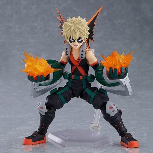 My Hero Academia Anime Figures Bakugou Katsuki PVC Toys Action Movable Boku Figurine Collection Model Doll Hand-made collectors