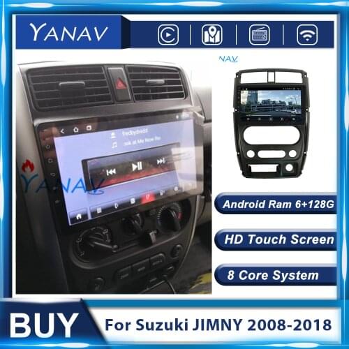 128G Android Multimedia MP3 Player GPS Navigation Car Radio For Suzuki Jimny 2007 - 2012 Auto 2Din Stereo Receiver Video