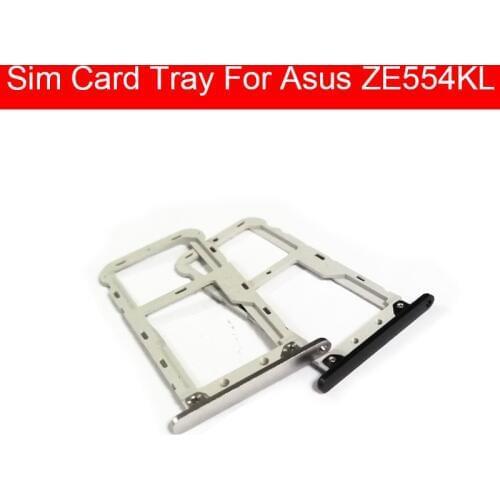 Sim Card Tray Holder Flex Cable For Asus ZenFone4 ZE554KL Z01KD Z01KDA Sim Card Slot Micro SD Reader Replacement Repair Parts