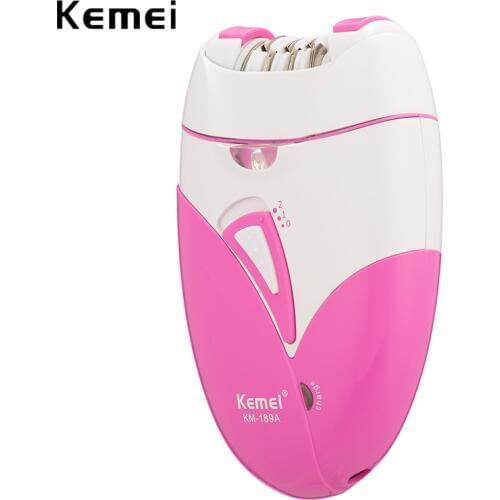 100-240V kemei rechargeable lady epilator undeararm trimmer device electric hair removal bikini hair shaver depilador remover