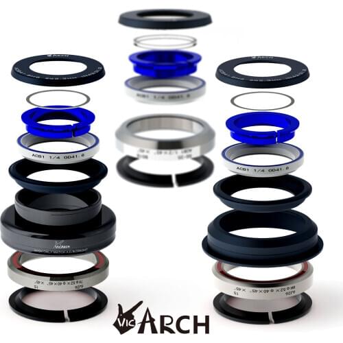 MTB Road Bike 1 1/8 steerer Internal Headset IS 42 47 49 52 ZS44 55 56mm 1.5 Tapered Tube fork Straight Threadless 41.8 OD2