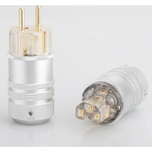 High Quality Audiocrast 24K Vergulde Schuko Netstekker Hifi Diy Power Kabel Plug Hifi Plug