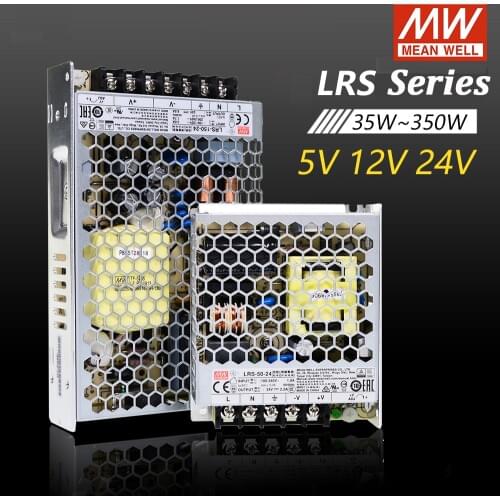 Original MEAN WELL LRS-350 Single Output Switching Power Supply 350W 3.3 4.2 5 12 15 24 36 48V Meanwell Smps For CNC Machine