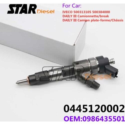 0445120002 0986435501 Diesel Injector Valve 0 445 120 002 0 986 435 501 Injection Nozzle For IVECO 500313105 500384000