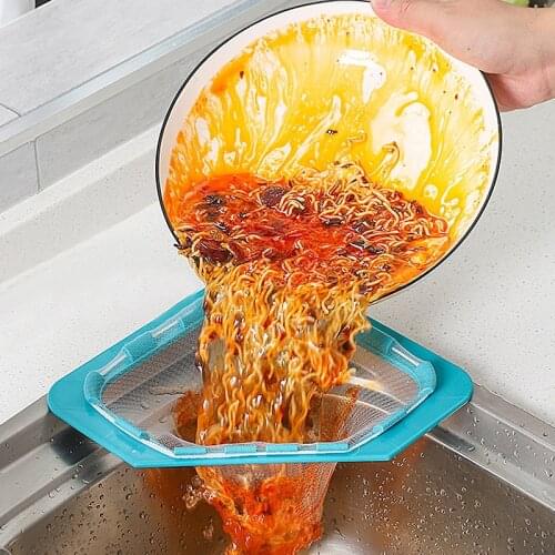 Kitchen Sink Filter Sets Leftovers Sink Mesh Triangle Rack Strainer Bags Trash Gadget Set Kitchen Storage Sink Filter Shelf