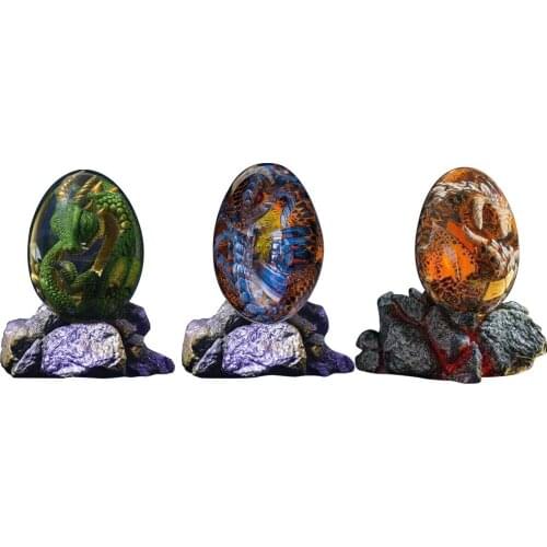 Lava Dragon Dinosaur Egg Resin Craft Decoration Resin Craft Home Desktop Decoration Sculpture Souvenir Collection Gift For Kids