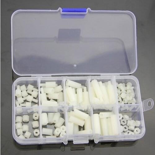 M3 nylon hex washer screw nut classification kit bracket plastic accessories set 120