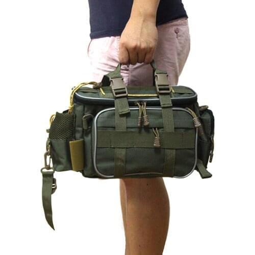 Multifunctional Fishing Tackle Bags Outdoor Sports Waist Pack Fishing Lures Gear Storage Bag Single Shoulder Crossbody Bags A508