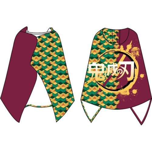 New Anime Demon Slayer Kamado Tanjirou Kamado Nezuko Flannel Mantle Cloak Peripheral Gift 160*100CM