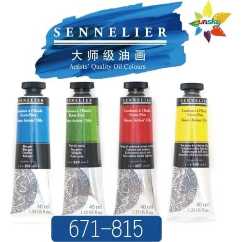 Original SENNELIER Artists' Quality Oil Colours Multicolor 40ml tubular single 671-815 Self selected Professional art supplies