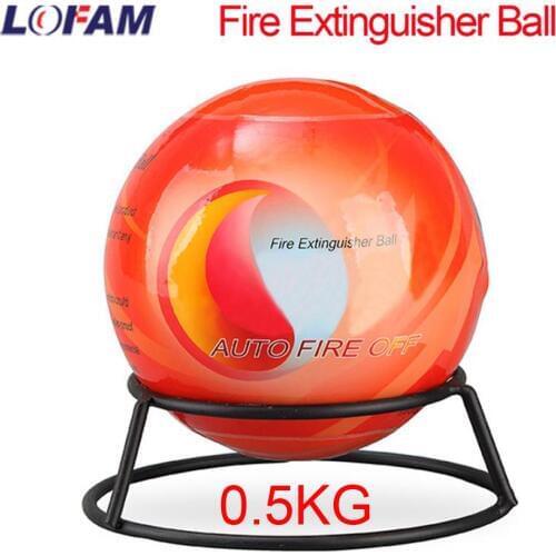 Fire Extinguisher Ball Automatic Dry Powder Car Fire Extinguisher For Cars Home Fire Suppression Device 0.5KG With Mount Bracket