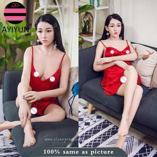 AYIYUN Silicone Sex Dolls with Implanted Hair Build-in Skeleton Real Vagina Ass Adult Doll Lifelike Japanese Love Doll for Man