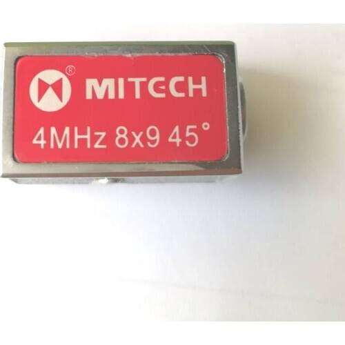 Mitech 45 degree 4MHz 8x9mm Angle Beam Probe Transducer for Ultrasonic Flaw Detector