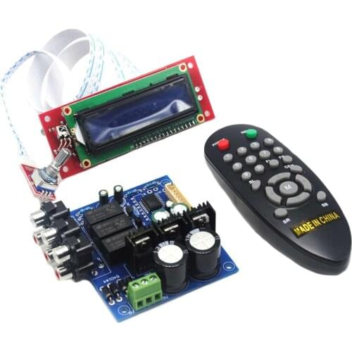 PGA2311 LCD Volume Remote Control Preamp for 3 Channel Input Preamplifier Board YJ0037