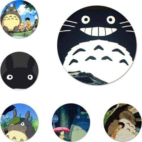 New Arrival 58mm Cute Cartoon Happy Totoro Badge Brooch Pin Accessories For Clothes Backpack Decoration gift