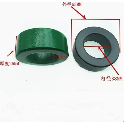 1PC 63X38X25mm Mn-Zn soft magnetic ferrite core cord cables EMI filter ferrite ring RF choke 2.5''X1.5''X1''MnZn PC40