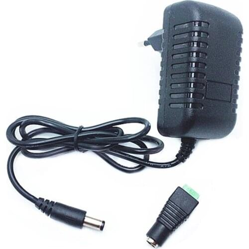 10PCS DC12V Adapter AC100-240V Lighting Transformers OUT PUT DC12V 2A Power Supply for LED Strip +Connector