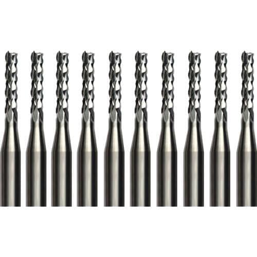 10pcs Carbide PCB CNC Engraving Bits End Milling Cutter cutting drill hole endmill - 1.5mm Diameter # ST3.1.508
